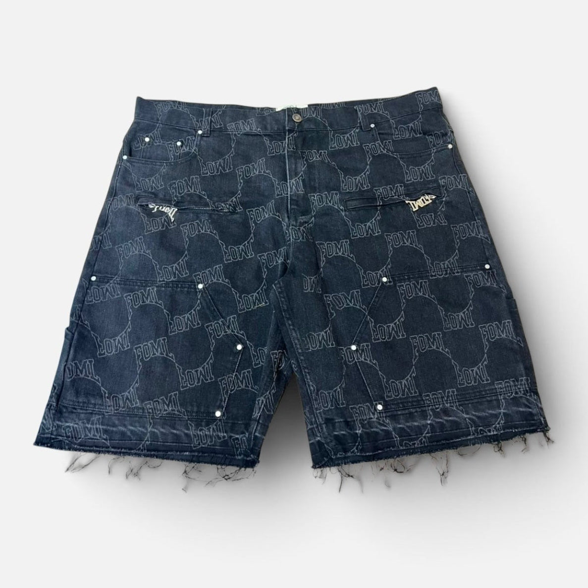 Monogram Denim Shorts