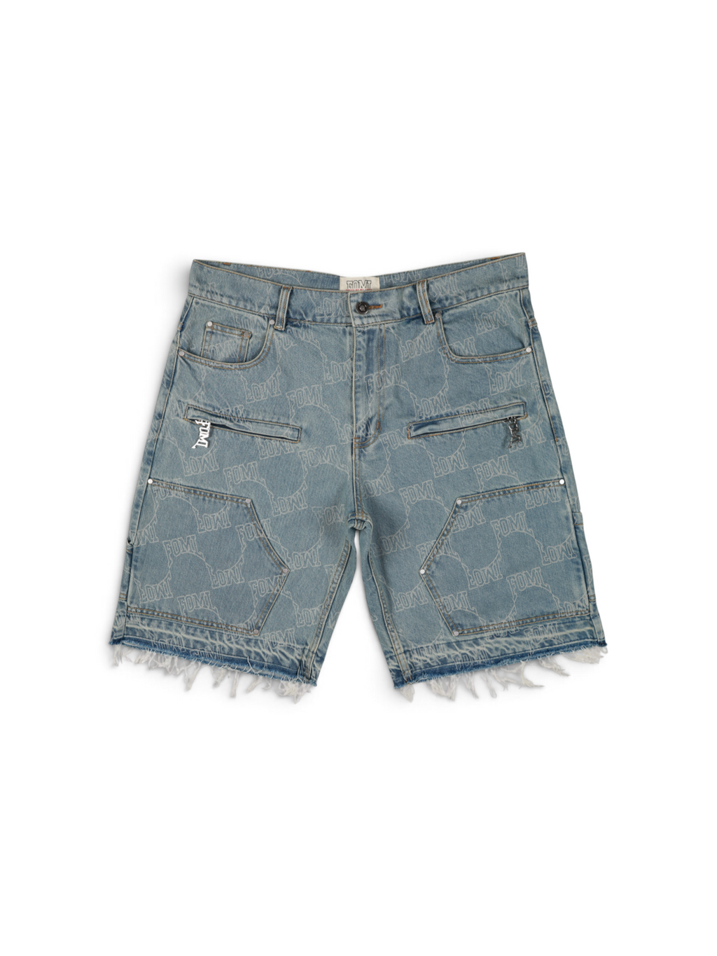 Monogram Denim Shorts